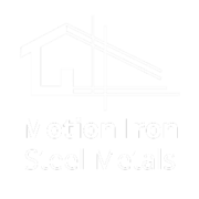 Motion Iron Steel Logo metal steel manufacturing and trade